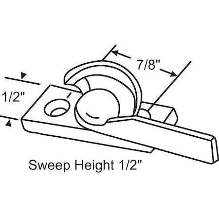 Strybuc Sash Lock Bright Zinc Die Cast 50-638